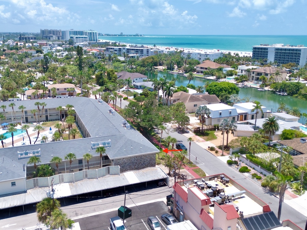 Aerial View - Lido Beach Oasis by Tropical Sands Accommodations