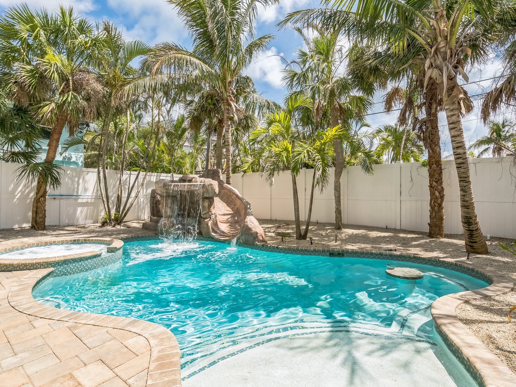 Private Pool and Spa, Water Slide