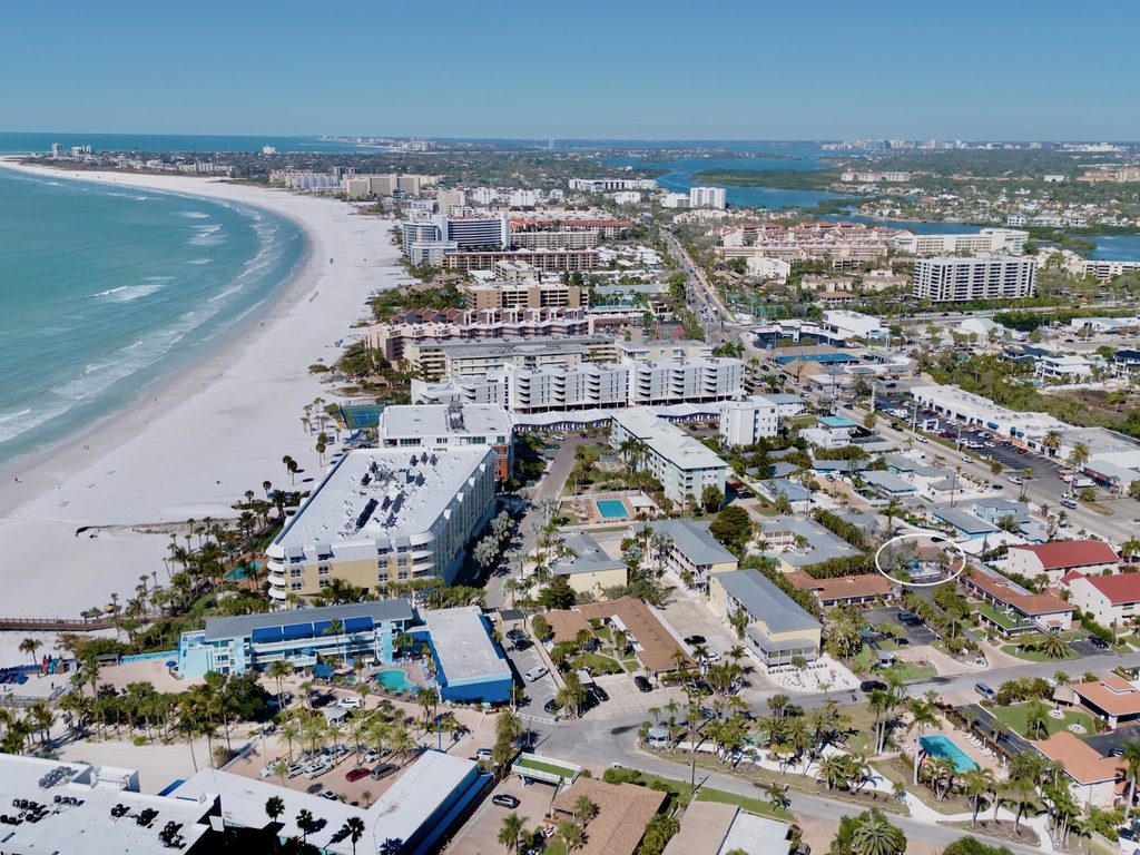 Aerial View - Sunset by Siesta Key Luxury Rental Properties