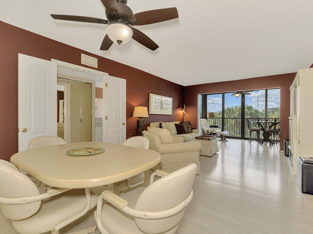 Open-concept Dining and Living Area