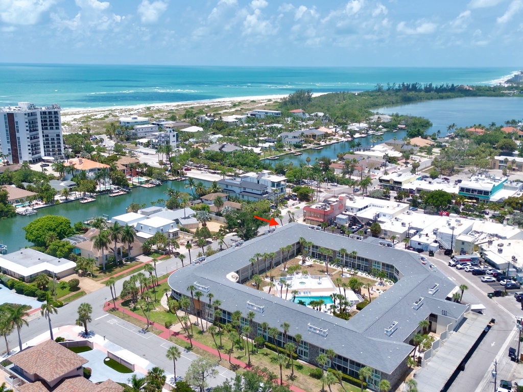 Aerial View - Lido Beach Oasis by Tropical Sands Accommodations