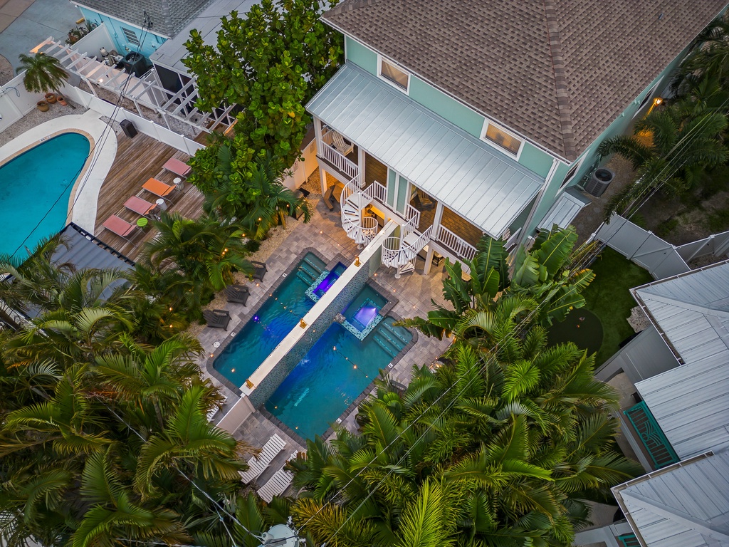 Aerial View of Backyard