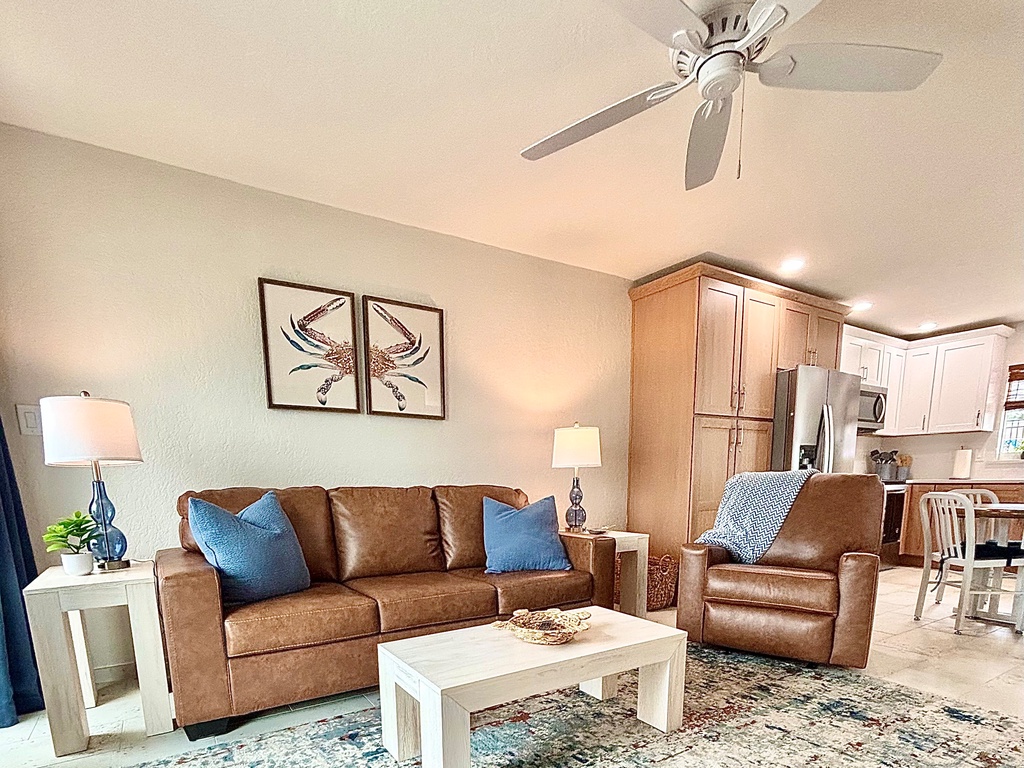 Cozy living room with plush seating