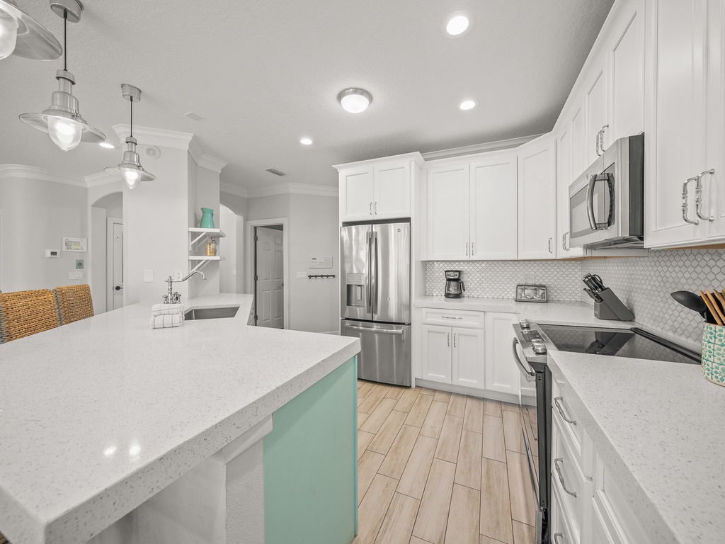 Modern kitchen with all appliances