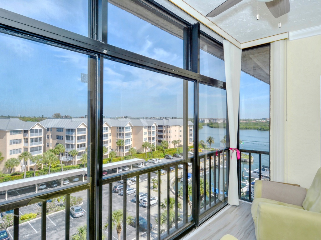 Screened-in balcony
