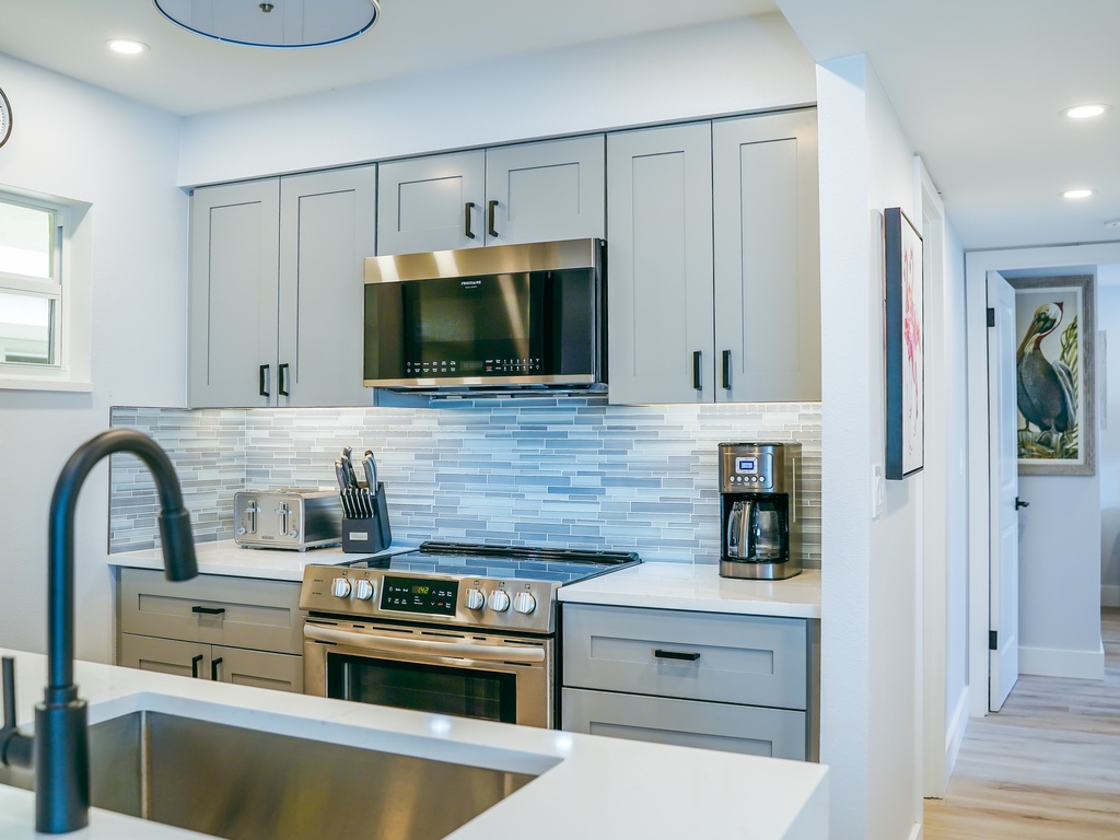 Modern kitchen with all appliances