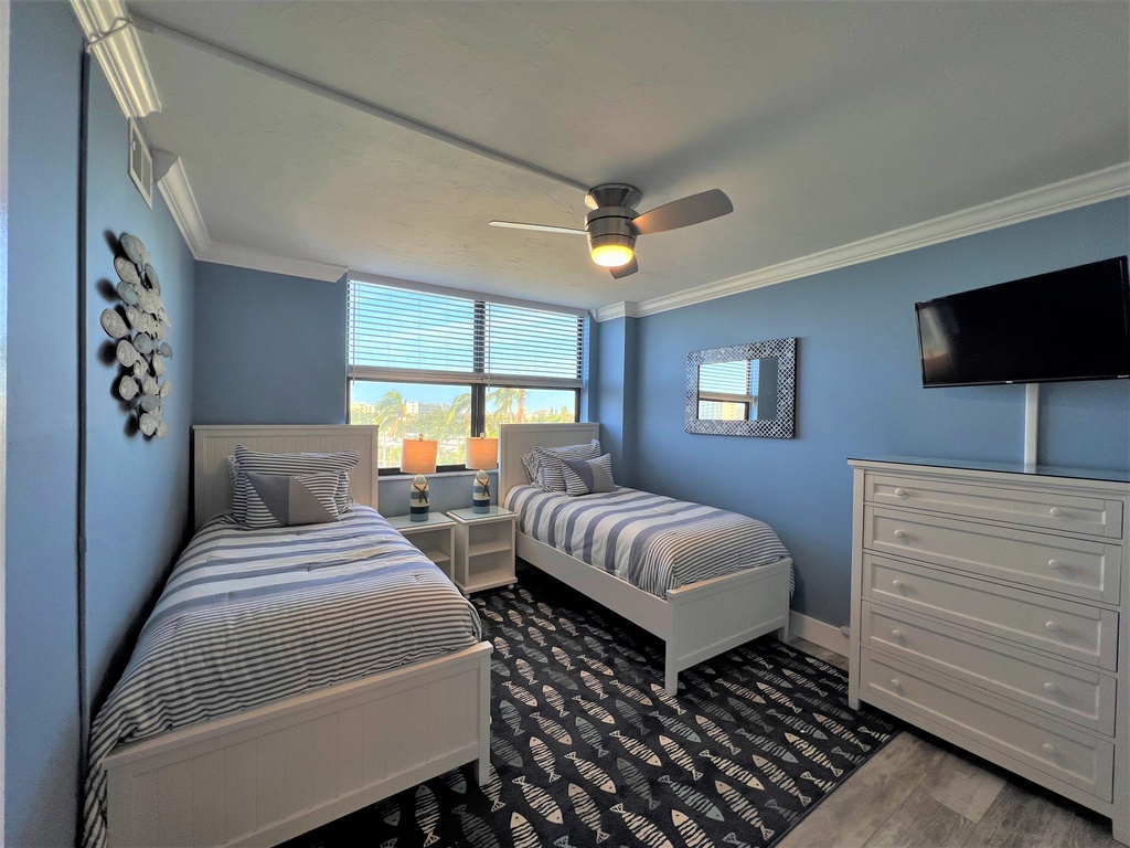 Guest Bedroom One, Two Twin Beds