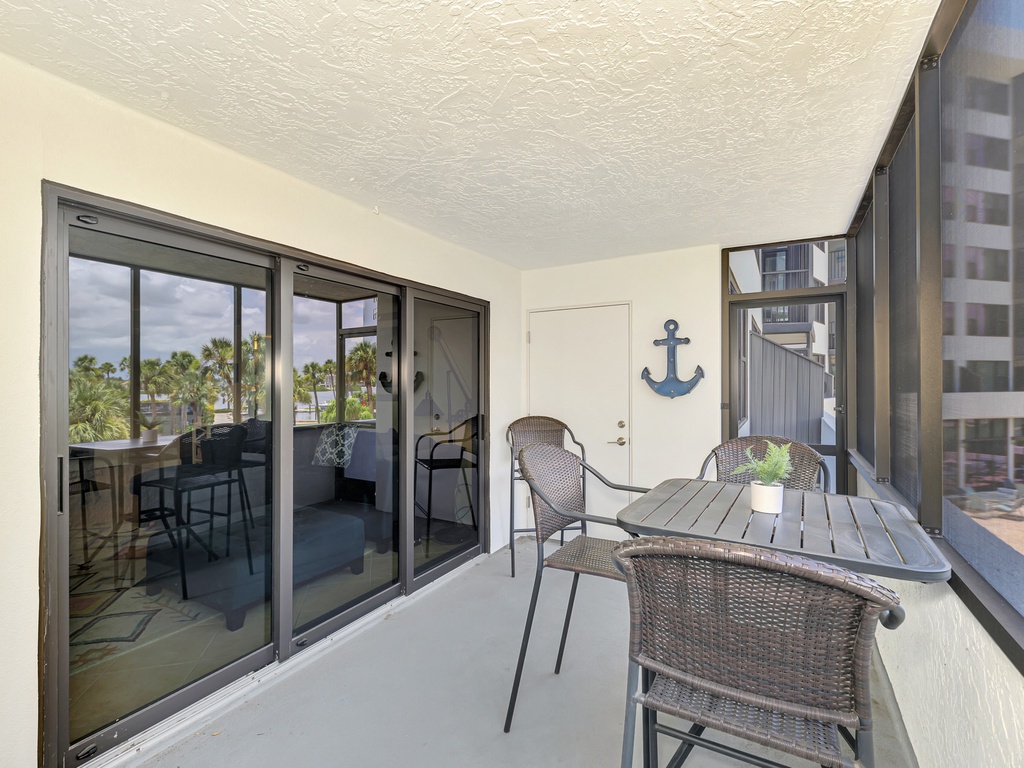 Private Balcony with seating