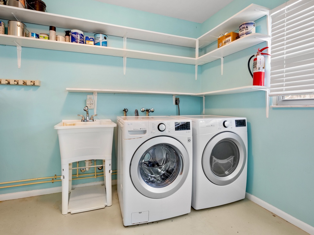 Laundry area with washer and dryer
