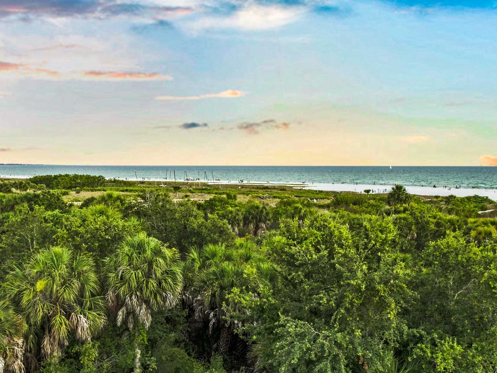 Views of Sunset and Beach