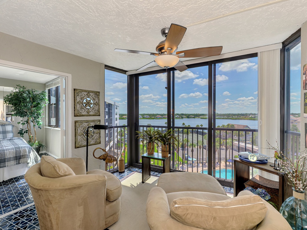 Seating with Waterfront View