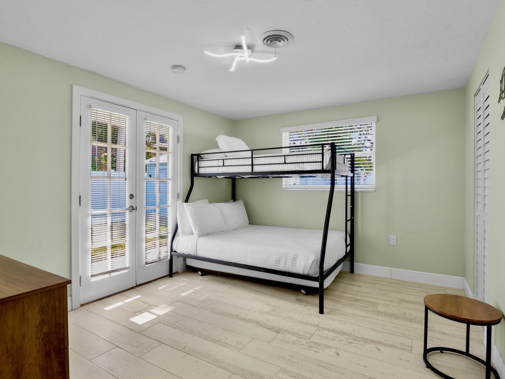 Third Bedroom, Twin over Full bunk bed with Twin trundle