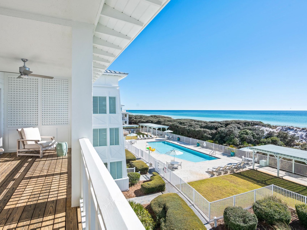 WaterColor "Beachside #13" 1848 E. Co Hwy 30A Balcony