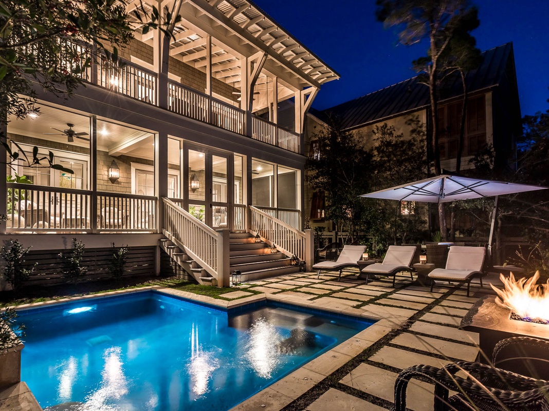 Private Pool and Firepit
