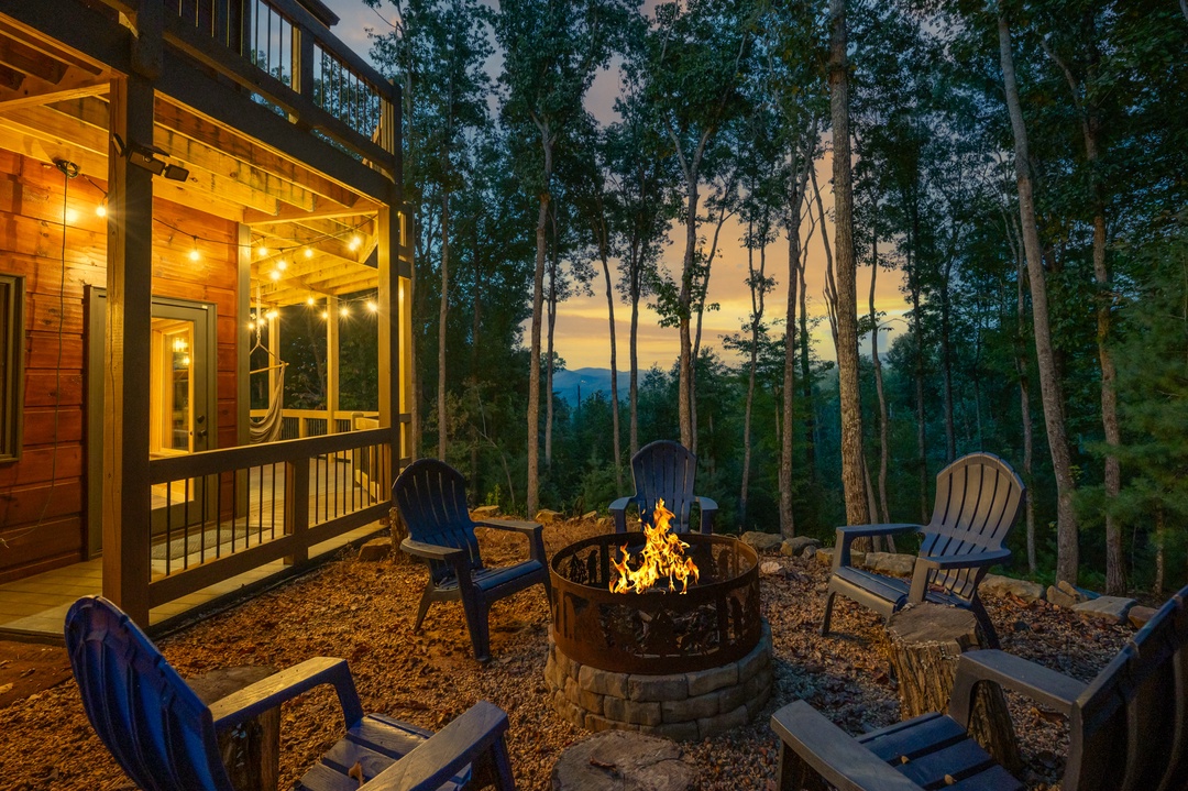 Morning Glory - Lower Level Firepit Area