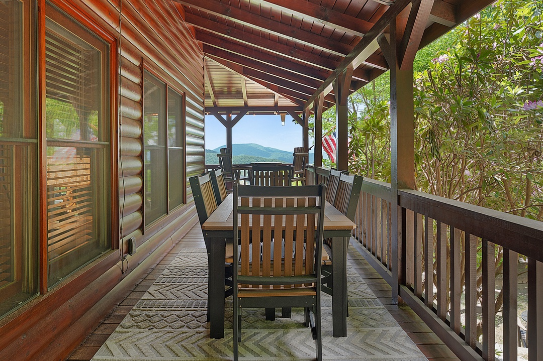 Almost Like Home - Entry Level Deck Dining Area