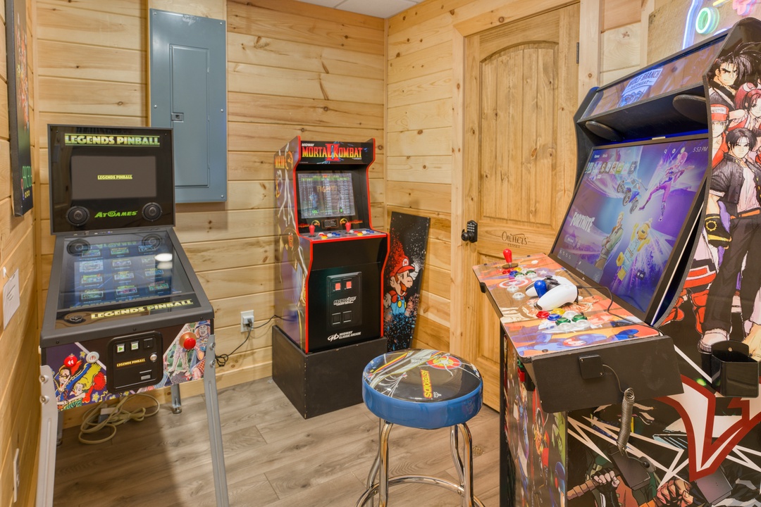 Wolf Branch Retreat - Lower Level Arcade Room