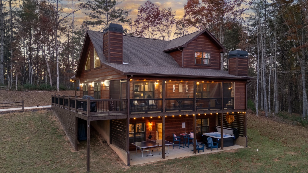 Hidden Hearts - Exterior of Cabin