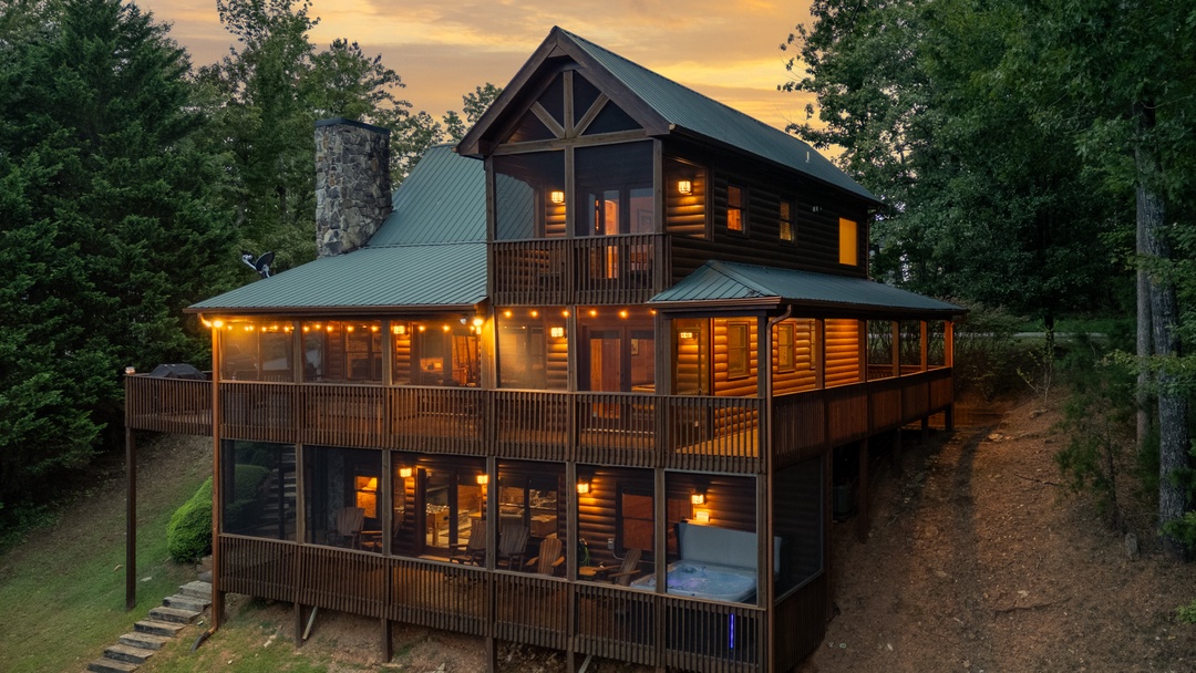 Forever View - Rear View of Cabin