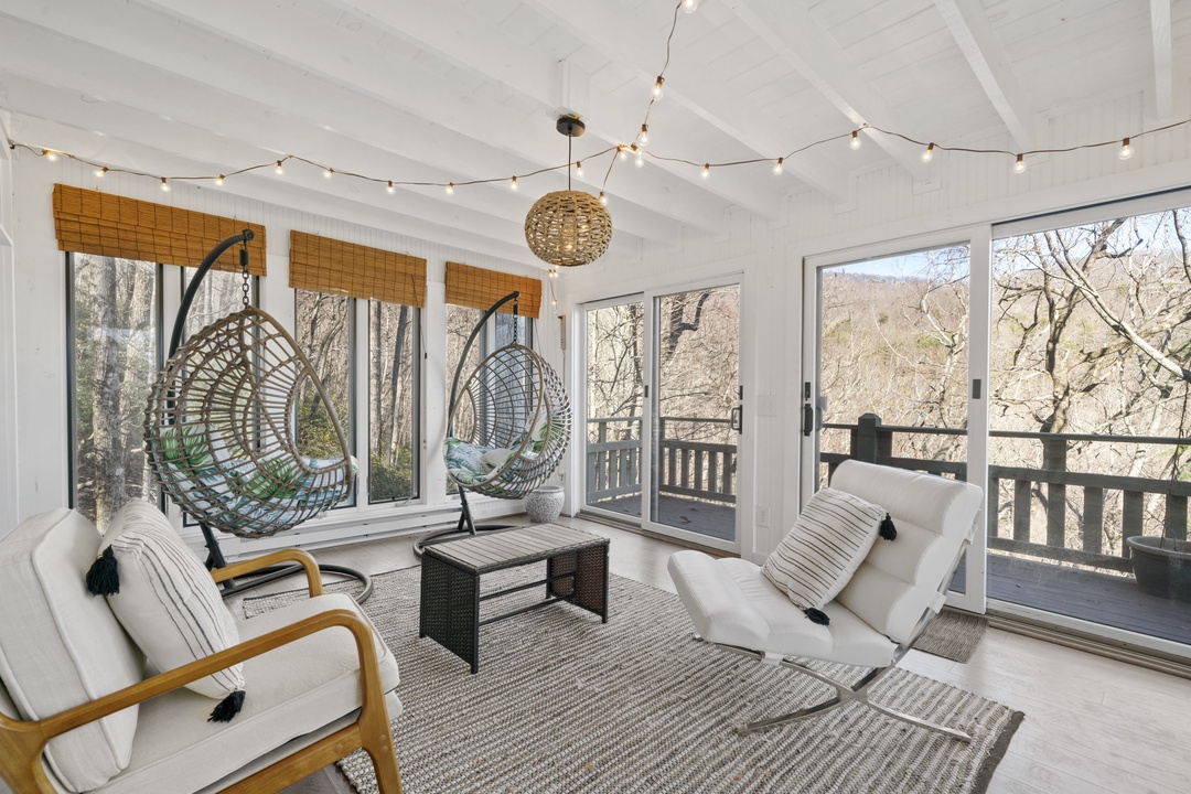 Mountain Retreat by The Stream - Entry Level Entertainment Sun Room