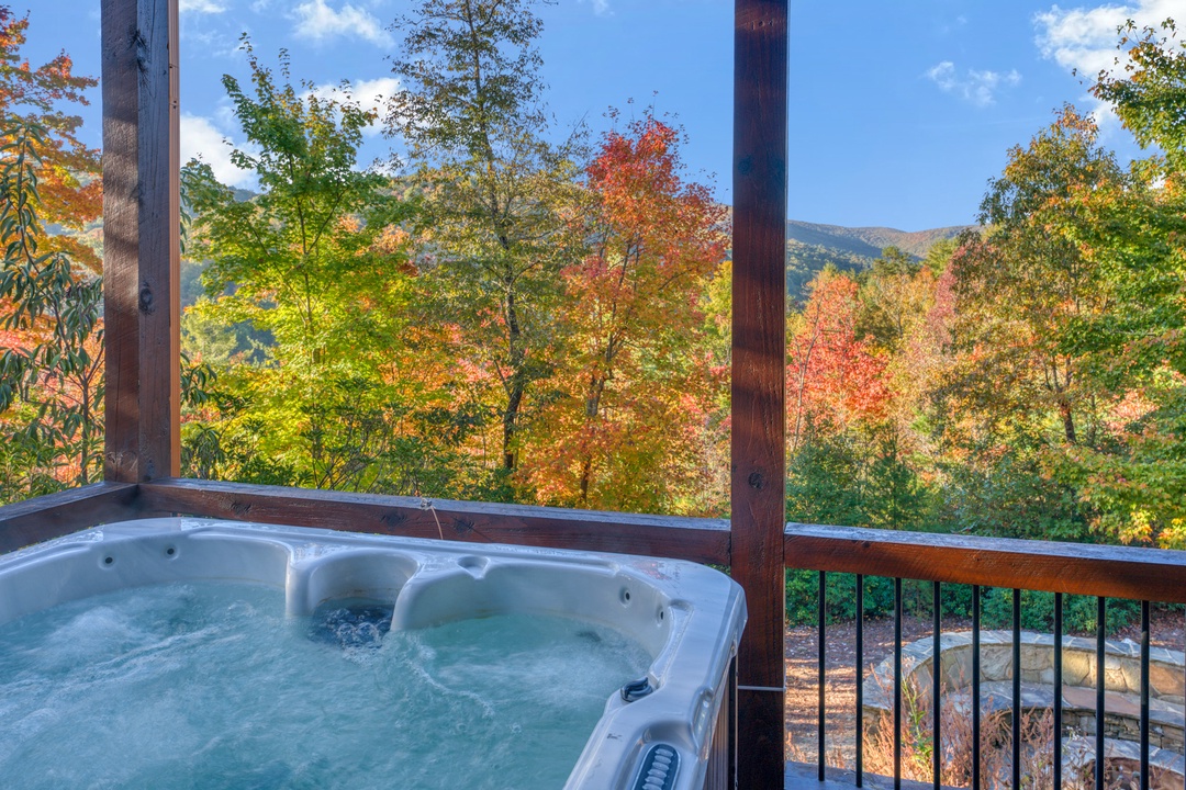 Wolf Branch Retreat - Hot Tub Views
