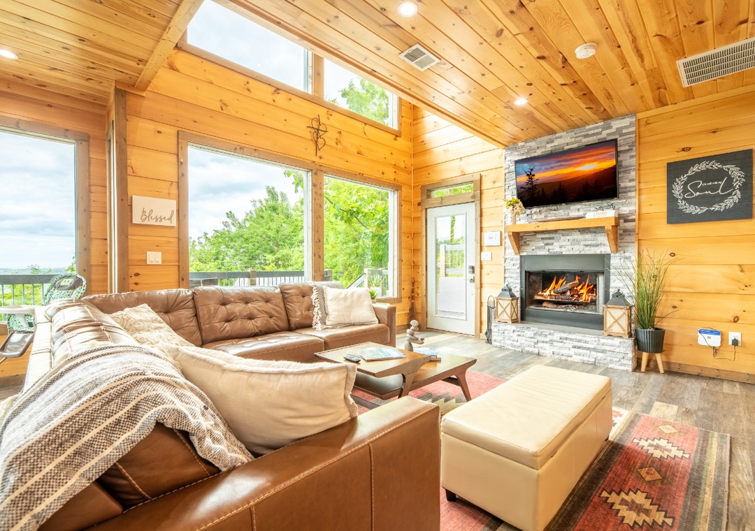 Fancy Views' cozy living area