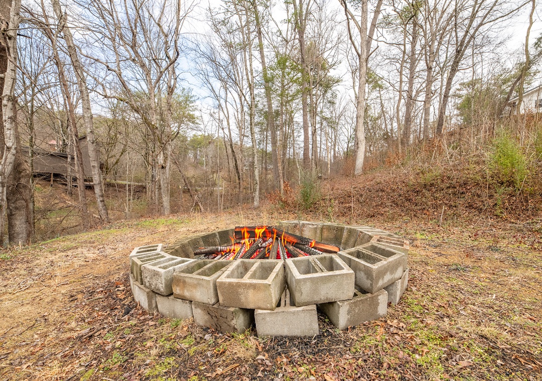Gather around this cozy fire pit for evening warmth and storytelling under the stars.