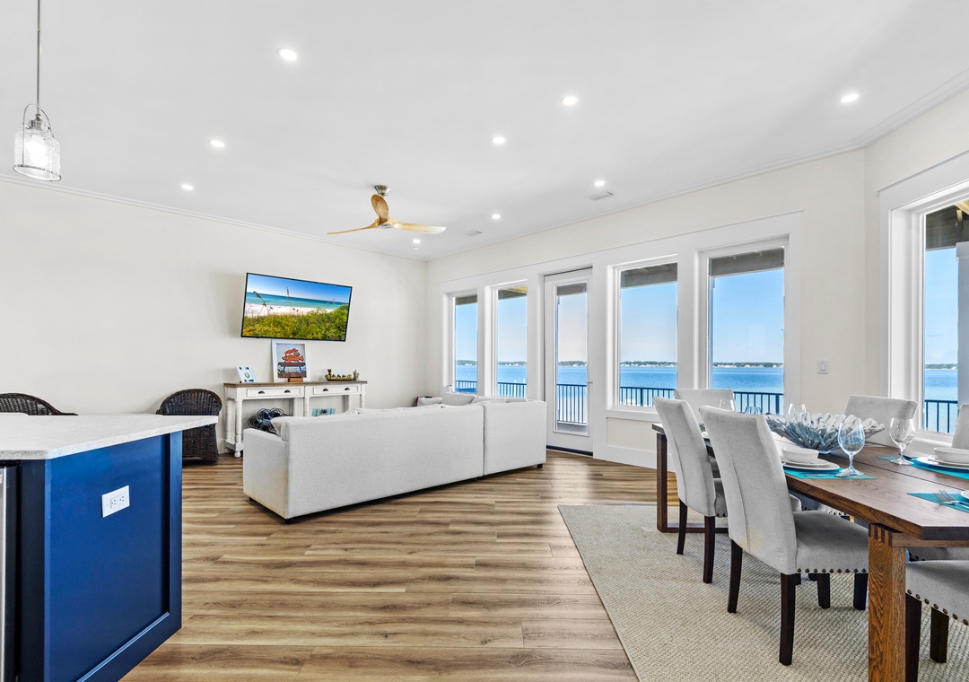 Spacious and open floorplan with tons of natural light