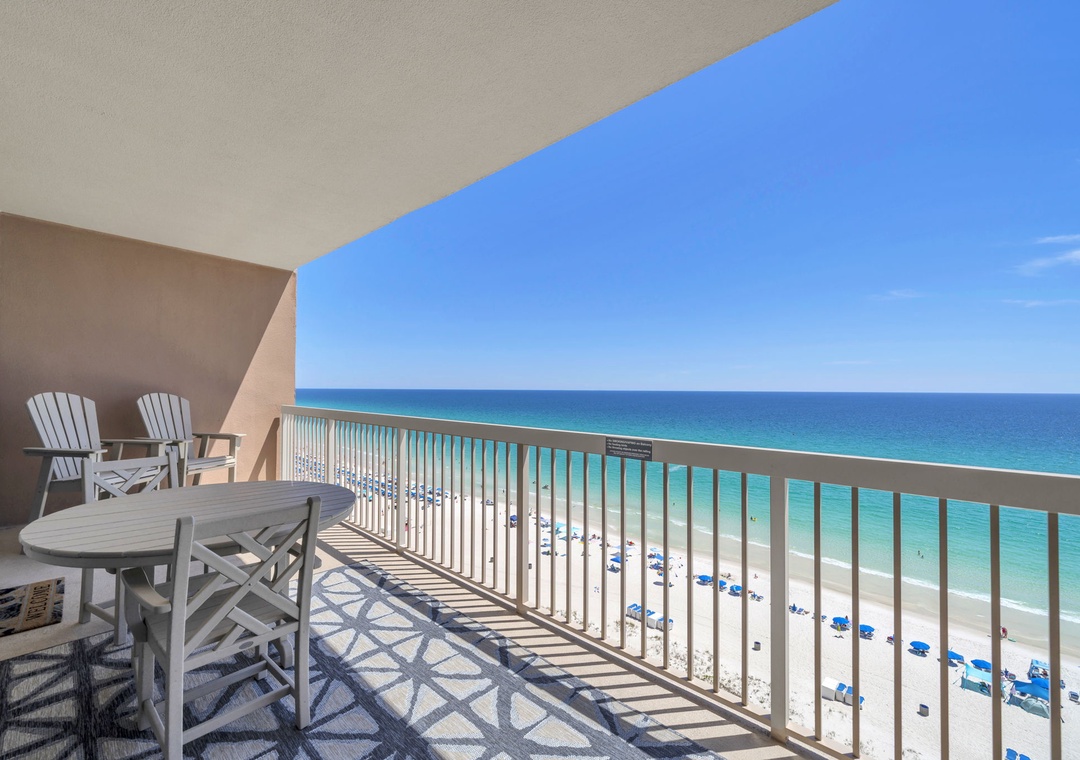 Private balcony with Gulf views