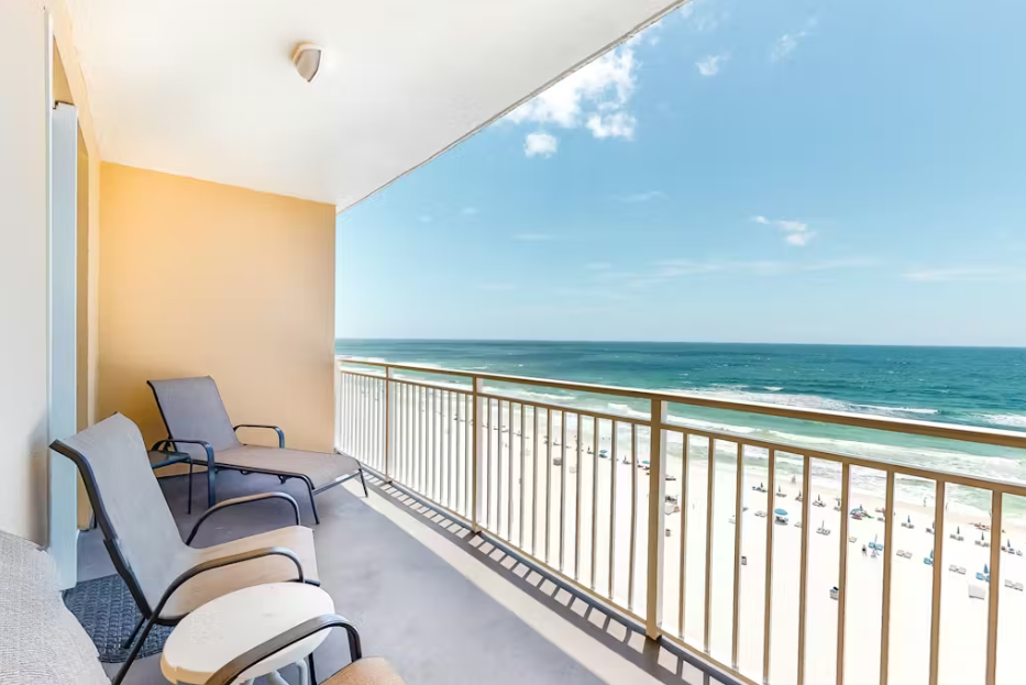 Relax on your private oceanfront balcony