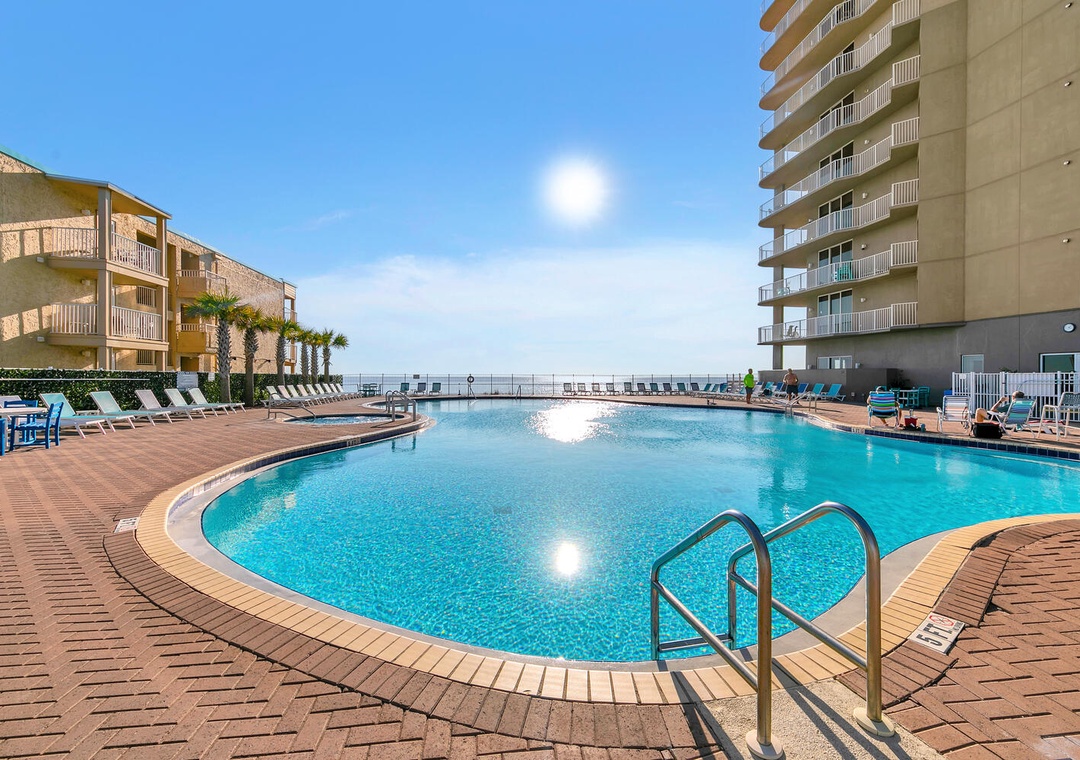 Beautiful sparkling pool
