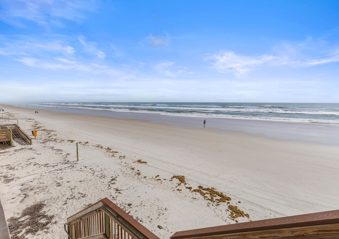 Steps to beach access