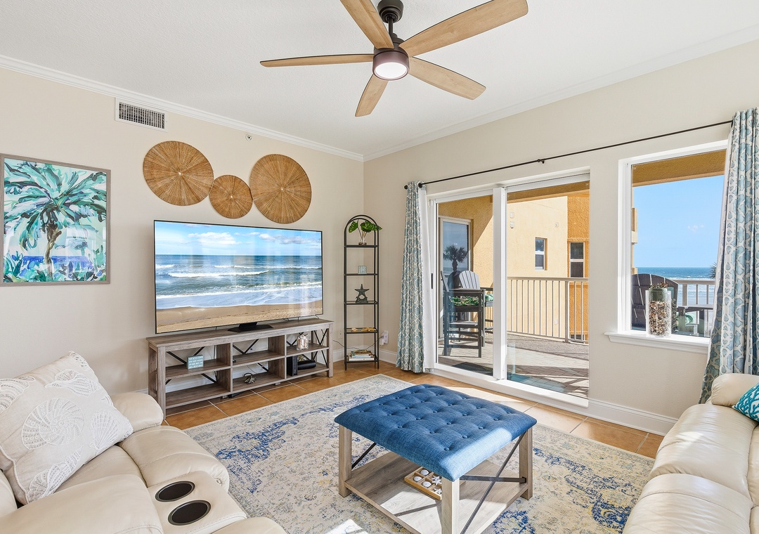 Watch TV and Ocean Waves