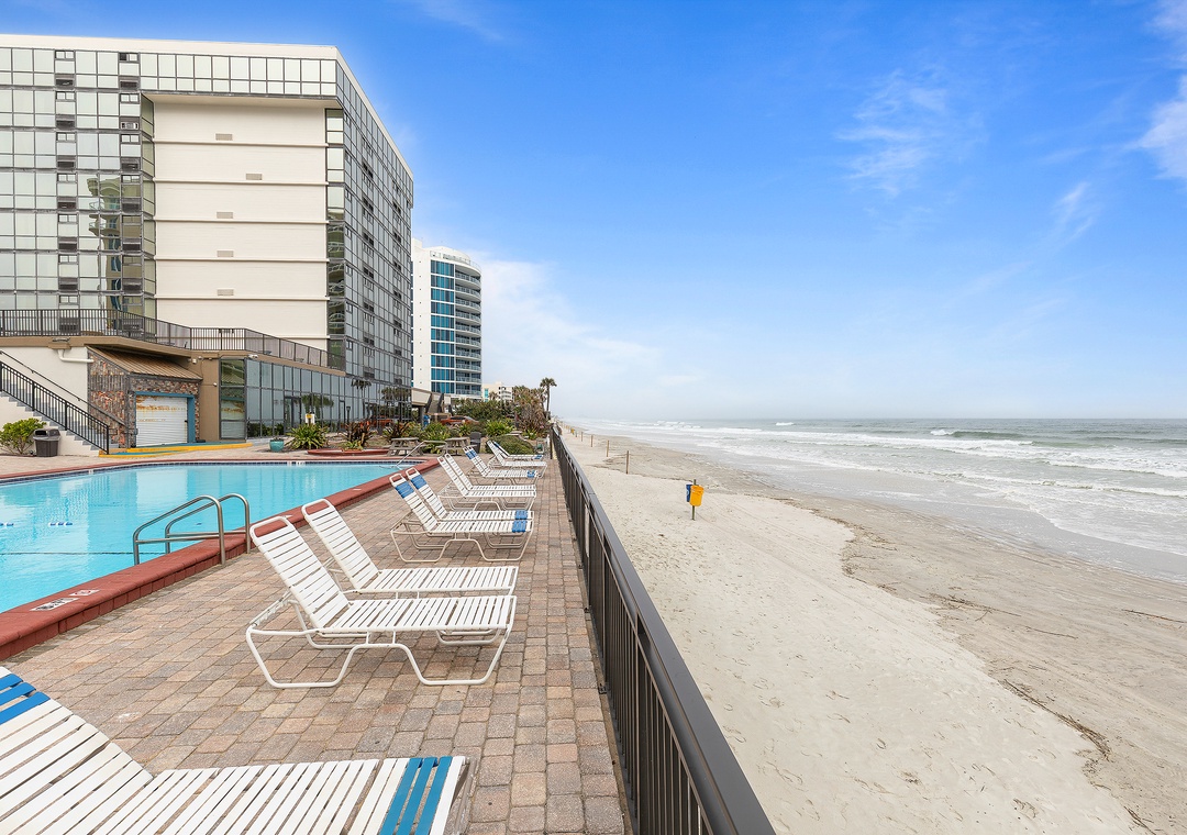 Oceanfront lounge chairs