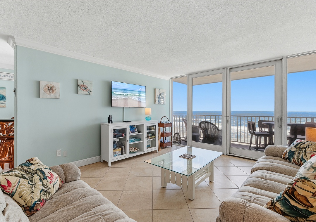 Living Room with Ocean Views