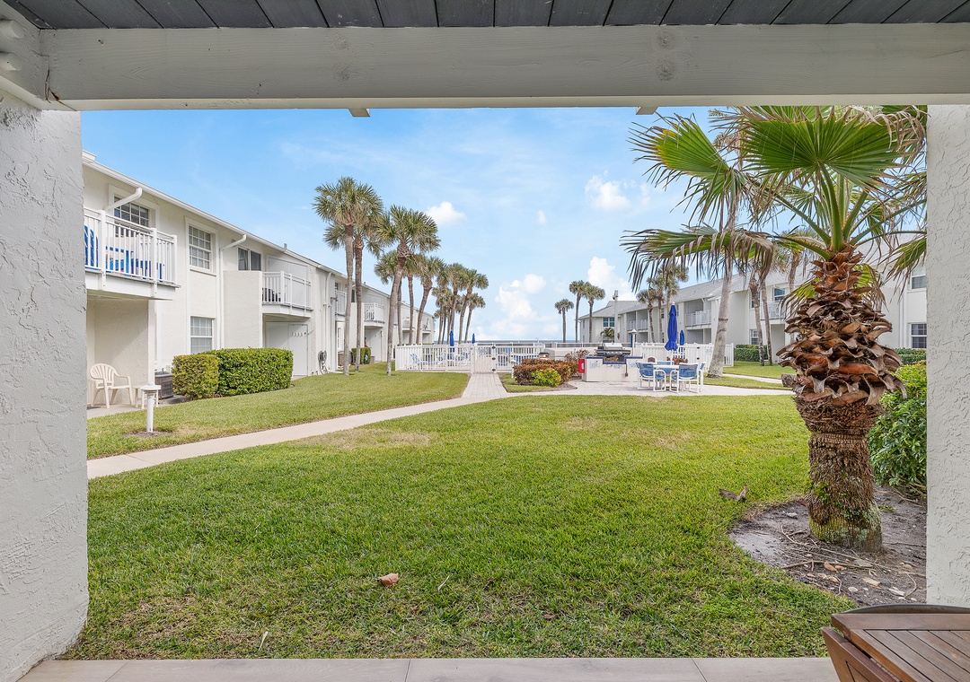 Colony Beach Club 139 patio view