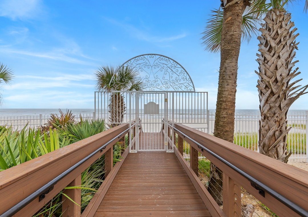 Private beach access