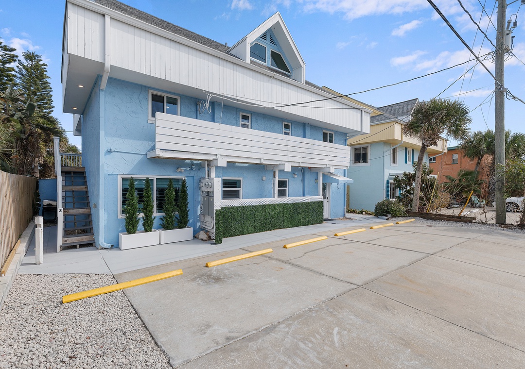 Villa Bleu 3 Exterior Staircase Access on A1A