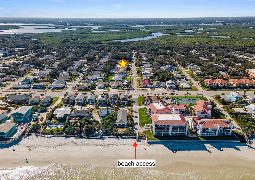 5 Min Walk to Beach Access