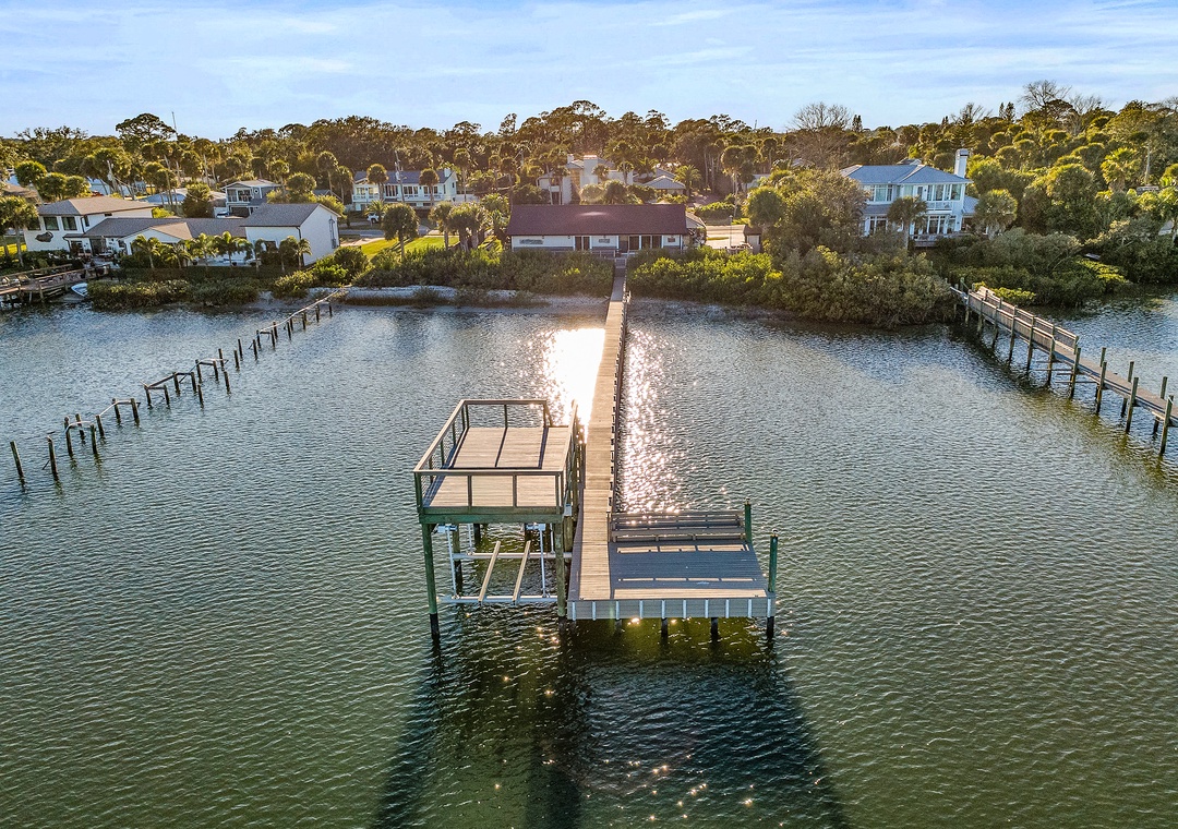 The dock at sunset