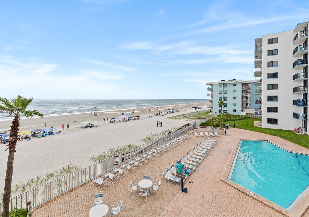 Beachfront Pool Views