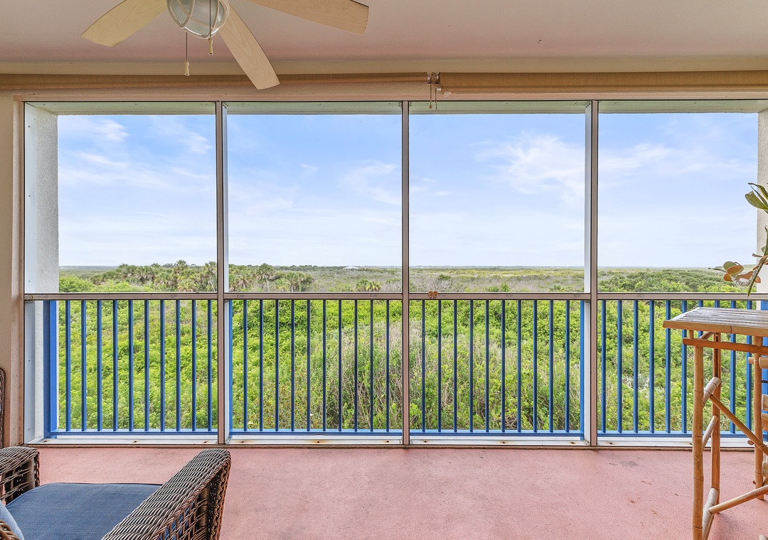 Private balcony with Estuary views at Oceanwalk 4-404