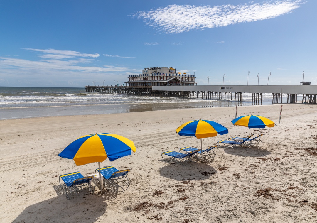 The beach is just steps away!