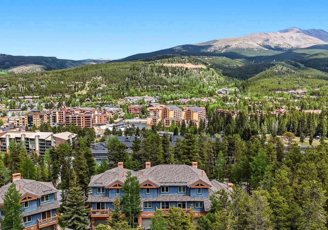 Nestled in a mountain valley surrounded by forested peaks and alpine terrain, the property offers a peaceful retreat in a scenic resort town setting.