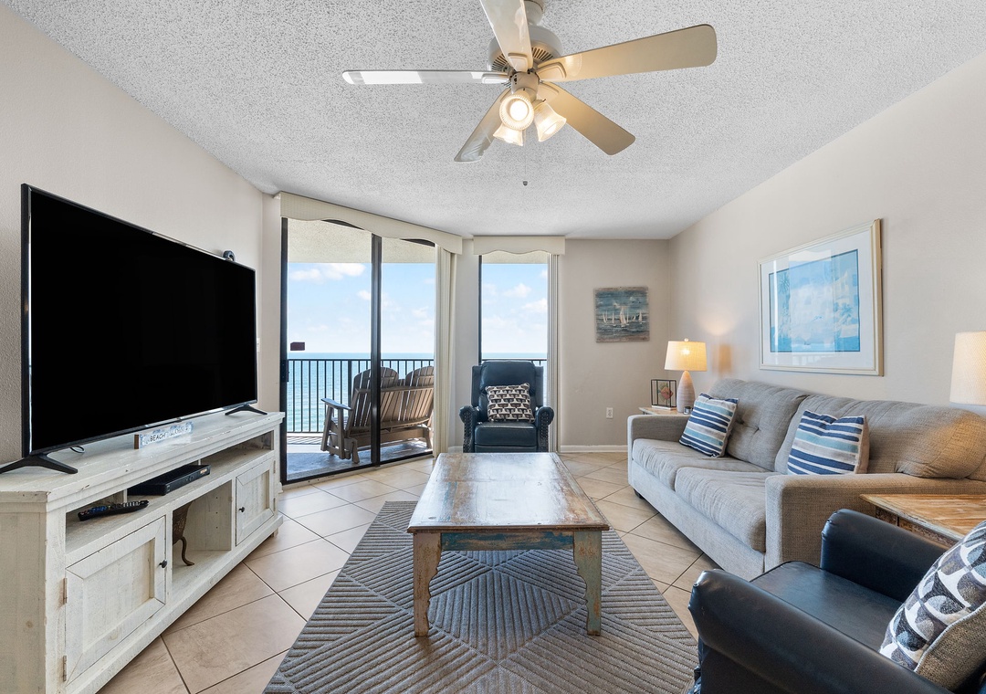 Living Area with Direct Balcony Access