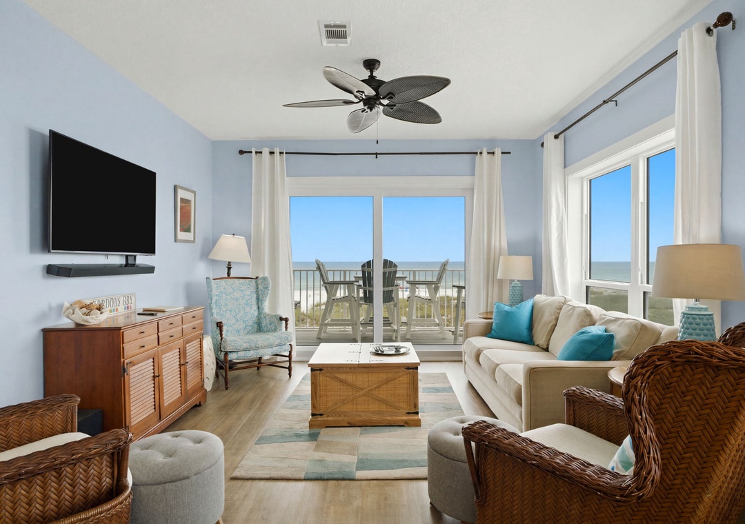 Enjoy Beach Views from the Living Room