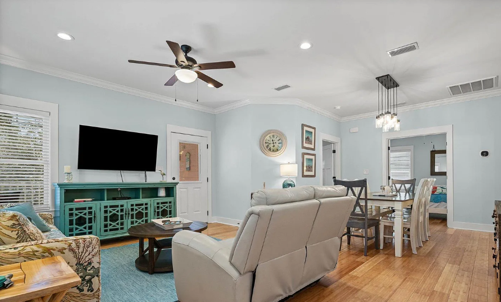 Living Room With Double Recliner