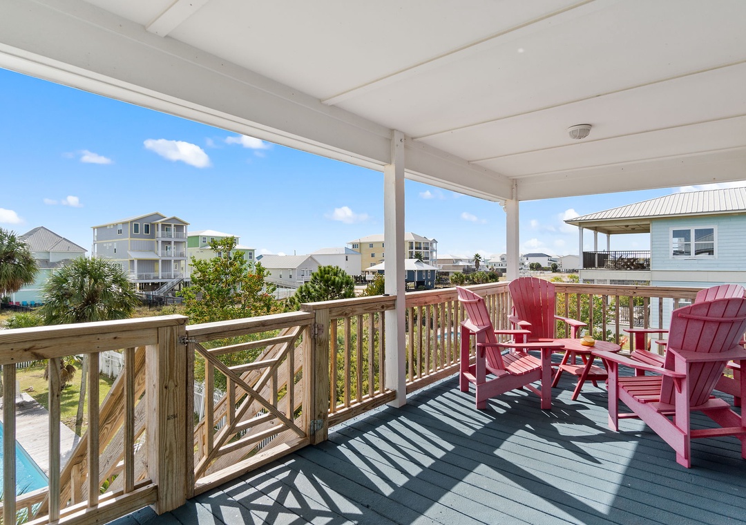 Upstairs deck