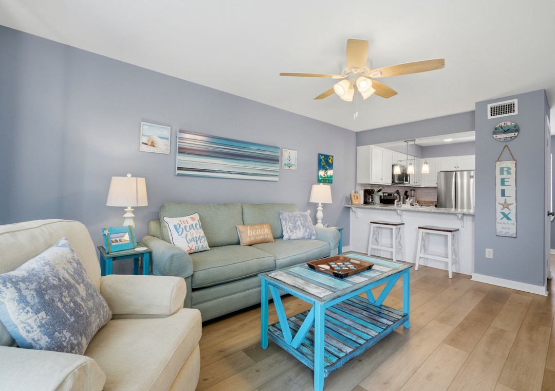 Beach all day, lounge all evening—this is your home base.