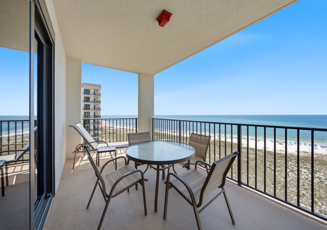 Spacious Gulf Front Balcony